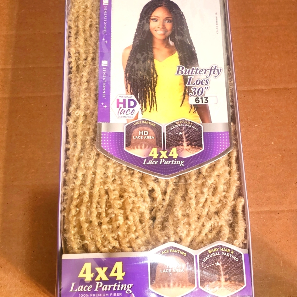 Butterfly Locs 30" 4x4 Lace Parting - Light Blonde